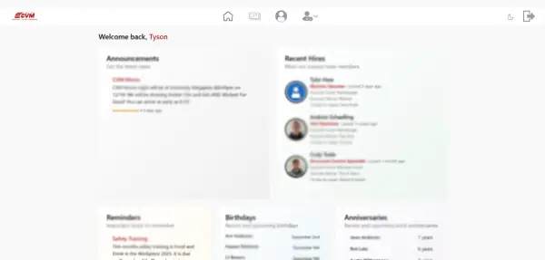 CVM Net dashboard screenshot