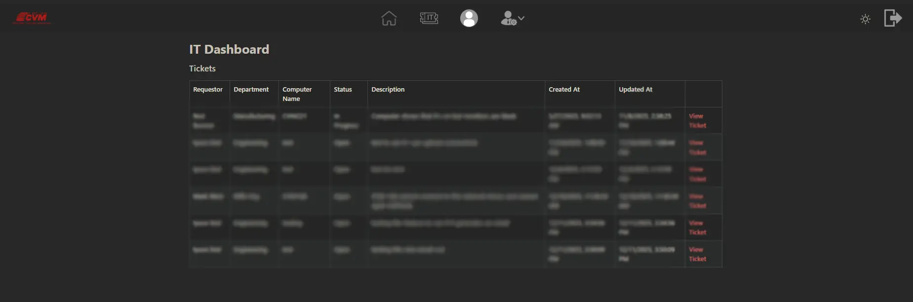 CVM Net time off workflow screenshot